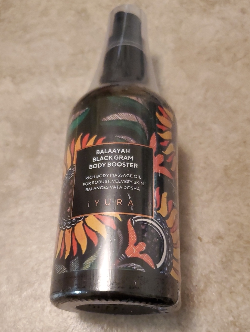 iYURA BALAAYAH BLACK GRAM 100ml Massage/Skincare Pump - Curated By Rua'h Kibriya